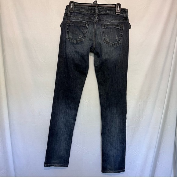 2.1 denim distressed straight leg jeans in size 27 - Picture 6 of 10
